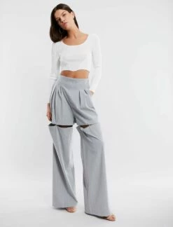BCBGMAXAZRIA Laverne Oversized Trouser 16 BCBGMAXAZRIA Laverne Oversized Trouser -Bcbg Shop 1.30 B ADP20330 050 1