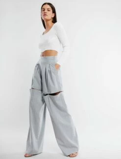 BCBGMAXAZRIA Laverne Oversized Trouser