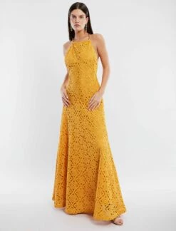 BCBGMAXAZRIA Miel Halter Dress -Bcbg Shop 1.30 D ADU60350 712 2