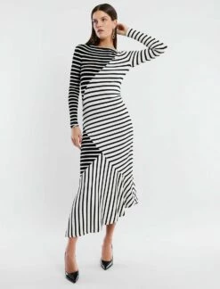 BCBGMAXAZRIA Risette Long Sleeve Dress -Bcbg Shop 1.30 D AEC60363 007 2
