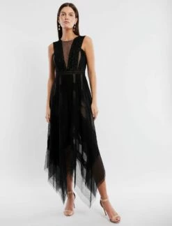 BCBGMAXAZRIA Andi Handkerchief Dress