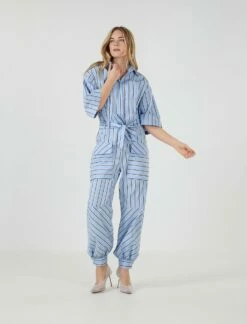 BCBGMAXAZRIA Tusef Tie Jumpsuit