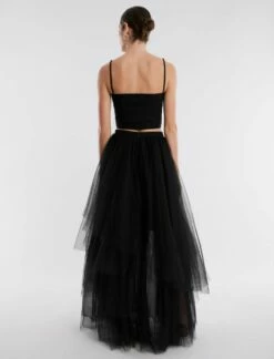 BCBGMAXAZRIA Layered Ruffle Tulle Skirt 14 BCBGMAXAZRIA Layered Ruffle Tulle Skirt -Bcbg Shop 2.28 B 2VX2B44E BLK 4 HiRes