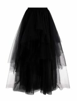 BCBGMAXAZRIA Layered Ruffle Tulle Skirt 18 BCBGMAXAZRIA Layered Ruffle Tulle Skirt -Bcbg Shop 2.28 B 2VX2B44E BLK 8