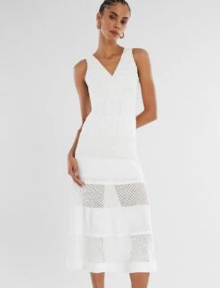 BCBGMAXAZRIA Adrienne V-Neck Fit-And-Flare Dress 13 BCBGMAXAZRIA Adrienne V-Neck Fit-And-Flare Dress -Bcbg Shop 2.28 D 2XX1S04E GAR 1