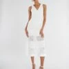 BCBGMAXAZRIA Adrienne V-Neck Fit-And-Flare Dress -Bcbg Shop 2.28 D 2XX1S04E GAR 2