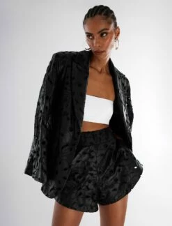 BCBGMAXAZRIA Arielle Faux Leather Lace Short -Bcbg Shop 2.28 D ADR70341 001 5