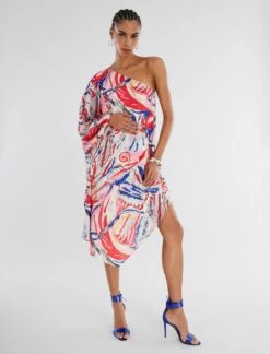 BCBGMAXAZRIA Asher One Shoulder Dress -Bcbg Shop 2.28 D AEJ60406 963 2