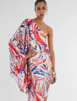 BCBGMAXAZRIA Asher One Shoulder Dress -Bcbg Shop 2.28 D AEJ60406 963 6