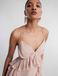 BCBGMAXAZRIA Ellington Ruffle Dress -Bcbg Shop 2.28 D AEL60414 684 6