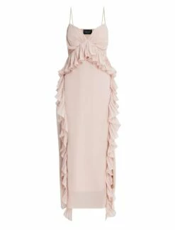 BCBGMAXAZRIA Ellington Ruffle Dress -Bcbg Shop 2.28 D AEL60414 684 8