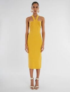 BCBGMAXAZRIA Abigail Halter Dress -Bcbg Shop 2.28 D AJS50436 703 1