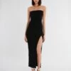 BCBGMAXAZRIA Poppy Side Slit Dress -Bcbg Shop 2.28 D AJS50443 001 2