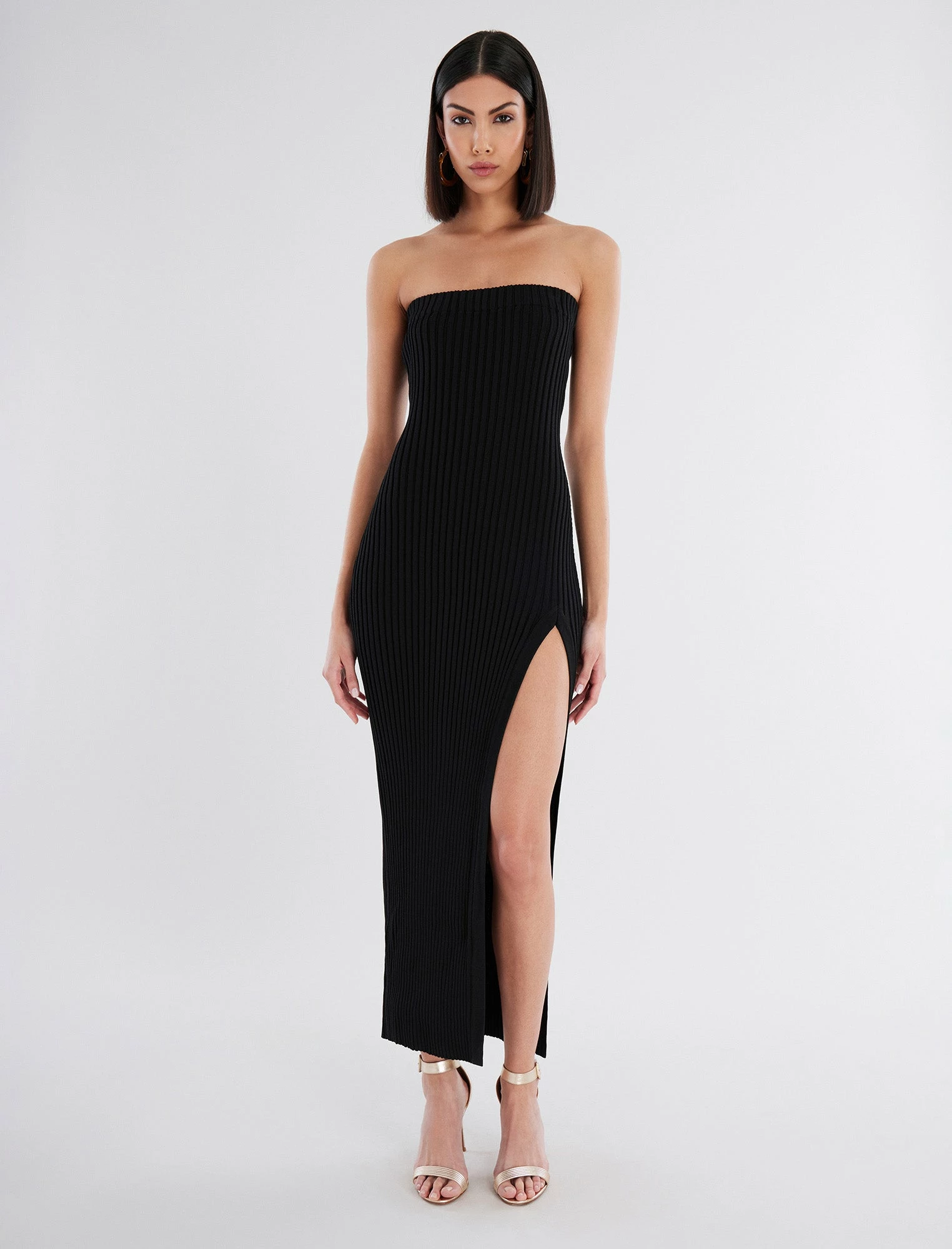 BCBGMAXAZRIA Poppy Side Slit Dress 3 BCBGMAXAZRIA Poppy Side Slit Dress
