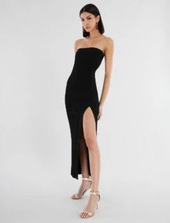 BCBGMAXAZRIA Poppy Side Slit Dress 12 BCBGMAXAZRIA Poppy Side Slit Dress -Bcbg Shop 2.28 D AJS50443 001 5