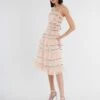 BCBGMAXAZRIA Mirielle Ruffle Dress -Bcbg Shop 2.28 D MX01D15E PNK 1