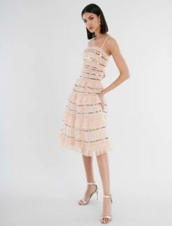 BCBGMAXAZRIA Mirielle Ruffle Dress
