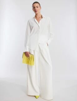 BCBGMAXAZRIA Silk Button-Up Top -Bcbg Shop 2.28 T 23SRT033SE01 WA 5