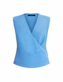 BCBGMAXAZRIA Corinne Plunging Silk Top -Bcbg Shop 2.28 T 23SRT197SE01 BD 8