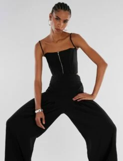 BCBGMAXAZRIA Bustier Crop Top