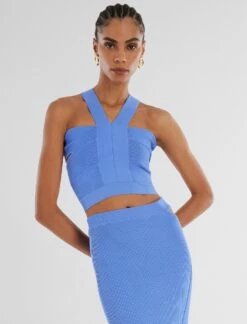 Front Page 5 BCBGMAXAZRIA Sidney Halter Top