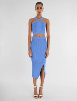 BCBGMAXAZRIA Sidney Halter Top -Bcbg Shop 2.28 T AJS50434 424 2