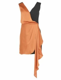 BCBGMAXAZRIA Josephine Colorblock Drape Mini Dress -Bcbg Shop 3.30 MV01D26E SNN 0023