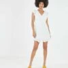BCBGMAXAZRIA Coraline Ruffle Mini Dress -Bcbg Shop 3.30 DRESS 2V02D24E OFF 004