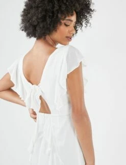 BCBGMAXAZRIA Coraline Ruffle Mini Dress -Bcbg Shop 3.30 DRESS 2V02D24E OFF 020