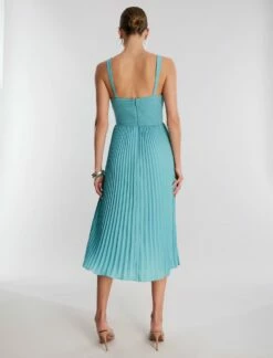 BCBGMAXAZRIA Beatrice Fit-And-Flare Midi Dress -Bcbg Shop 3.30 D 2X01D28E TUQ 4