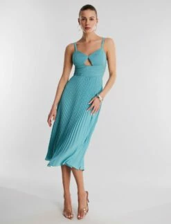 BCBGMAXAZRIA Beatrice Fit-And-Flare Midi Dress -Bcbg Shop 3.30 D 2X01D28E TUQ 5