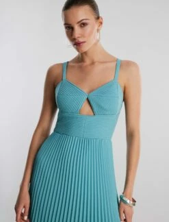 BCBGMAXAZRIA Beatrice Fit-And-Flare Midi Dress -Bcbg Shop 3.30 D 2X01D28E TUQ 6