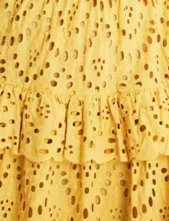 BCBGMAXAZRIA Camille Eyelet Lace Midi Dress -Bcbg Shop 3.30 D 2X01D61E OCH 7