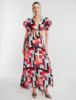 BCBGMAXAZRIA Petra Front Tie Dress -Bcbg Shop 3.30 D AEJ60444 961 1