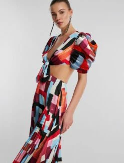 BCBGMAXAZRIA Petra Front Tie Dress -Bcbg Shop 3.30 D AEJ60444 961 3