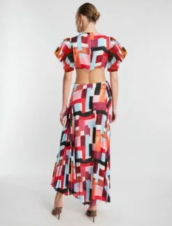 BCBGMAXAZRIA Petra Front Tie Dress -Bcbg Shop 3.30 D AEJ60444 961 4