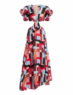 BCBGMAXAZRIA Petra Front Tie Dress -Bcbg Shop 3.30 D AEJ60444 961 8