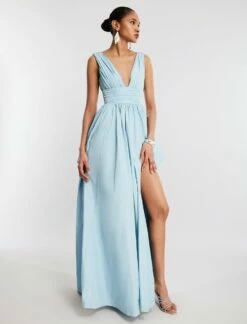 BCBGMAXAZRIA Phoenix V-Neck Gown -Bcbg Shop 3.30 D AFD60485 452 1