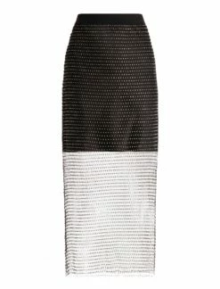 BCBGMAXAZRIA Arlo Sparkle Net Skirt -Bcbg Shop 4.30 B AGA30537 001 8