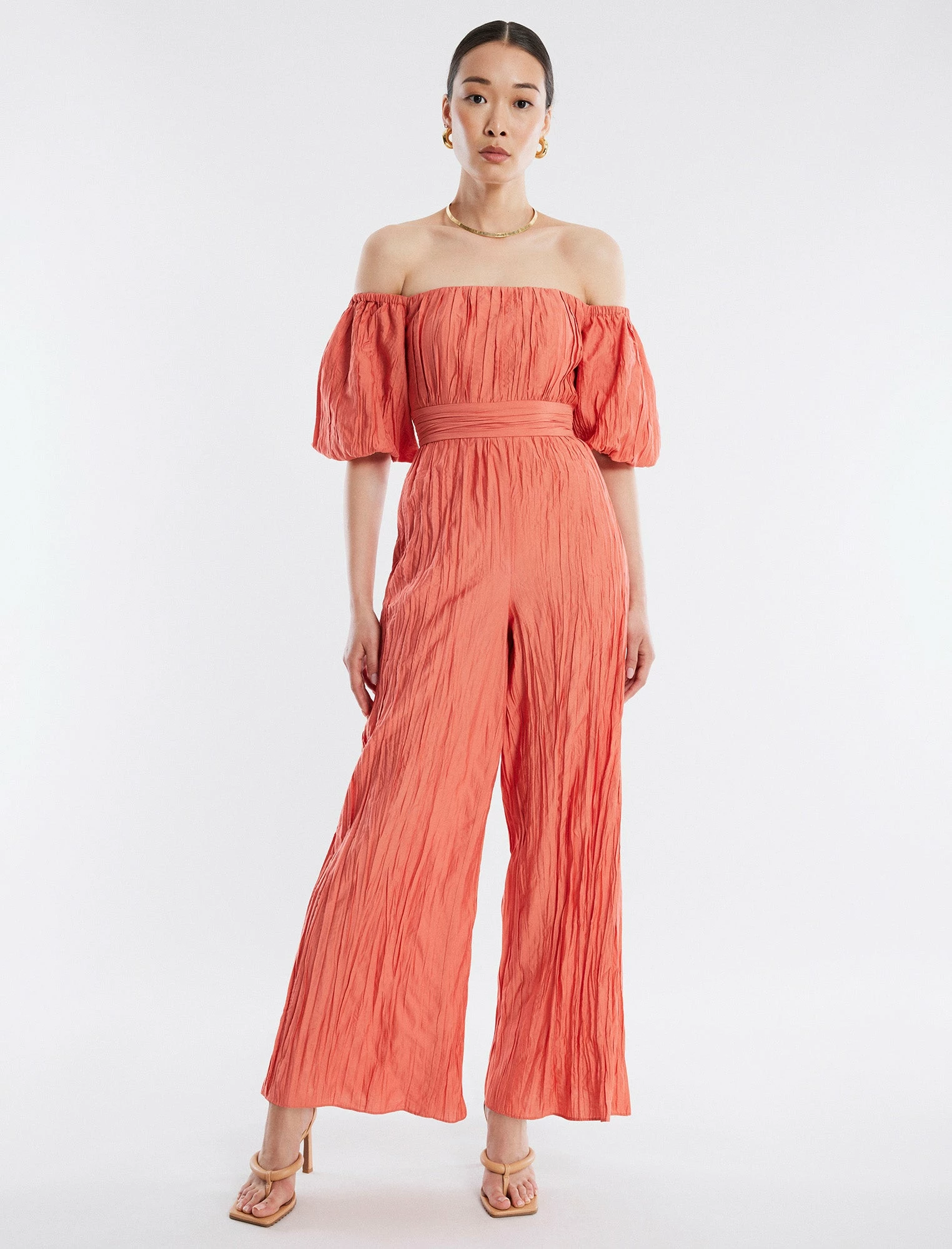 BCBGMAXAZRIA Felix Puff Sleeve Jumpsuit 5 BCBGMAXAZRIA Felix Puff Sleeve Jumpsuit - Image 3