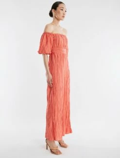 BCBGMAXAZRIA Felix Puff Sleeve Jumpsuit 14 BCBGMAXAZRIA Felix Puff Sleeve Jumpsuit -Bcbg Shop 4.30 D 2X03D06E GIN 3