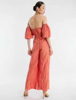 BCBGMAXAZRIA Felix Puff Sleeve Jumpsuit 15 BCBGMAXAZRIA Felix Puff Sleeve Jumpsuit -Bcbg Shop 4.30 D 2X03D06E GIN 4