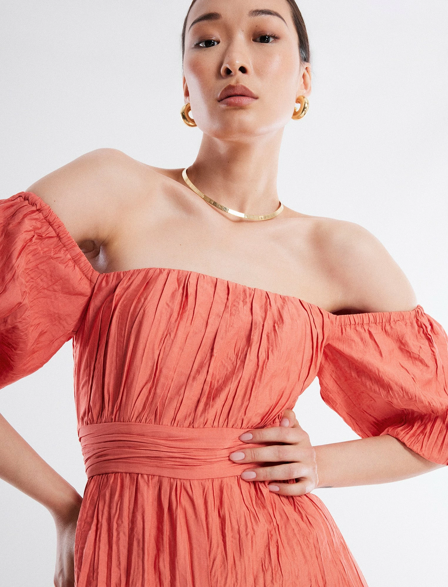 BCBGMAXAZRIA Felix Puff Sleeve Jumpsuit 4 BCBGMAXAZRIA Felix Puff Sleeve Jumpsuit - Image 2