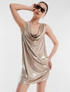 BCBGMAXAZRIA Soren Draped Mini Dress