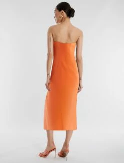 BCBGMAXAZRIA Zane Strapless Midi Dress -Bcbg Shop 4.30 D AEK60520 804 4