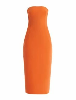 BCBGMAXAZRIA Zane Strapless Midi Dress -Bcbg Shop 4.30 D AEK60520 804 8