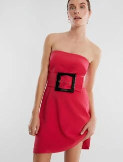 BCBGMAXAZRIA Delilah Strapless Belted Mini Dress -Bcbg Shop 4.30 D AEK60521 651 2