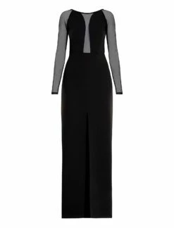 BCBGMAXAZRIA Freya Sheer Illusion Gown -Bcbg Shop 4.30 D AEY60468 001 8