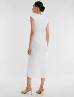 BCBGMAXAZRIA Kira Poplin Midi Dress -Bcbg Shop 4.30 D AFX60516 100 4