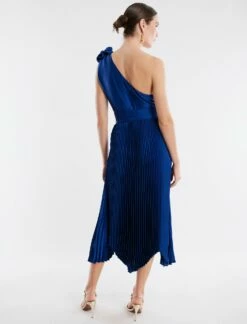 BCBGMAXAZRIA Lola Satin Midi Dress -Bcbg Shop 4.30 D GAS60524 425 4